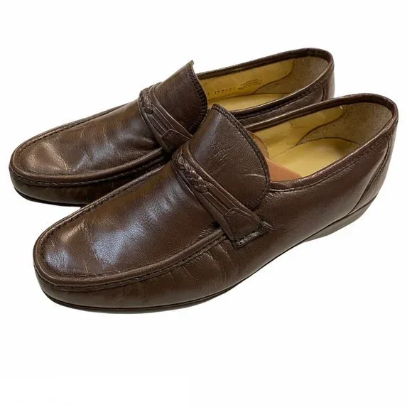 Stacy Adams | Shoes | Vintage Brown Mens Slip On Loafers  display picture 2